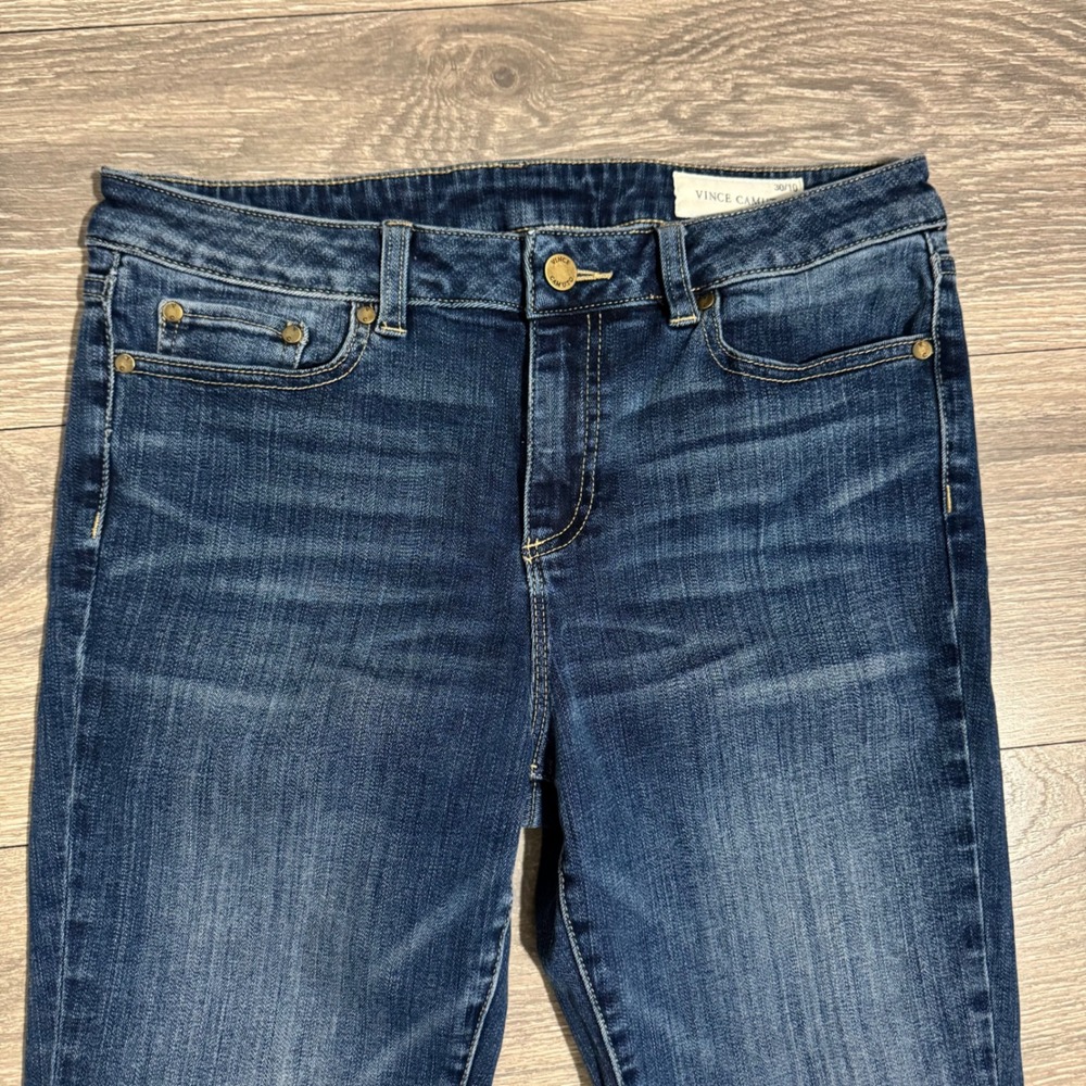 Vince Camuto Womens Skinny Jeans Dark Wash Blue Size 30/10 Stretch Denim - Picture 3 of 10